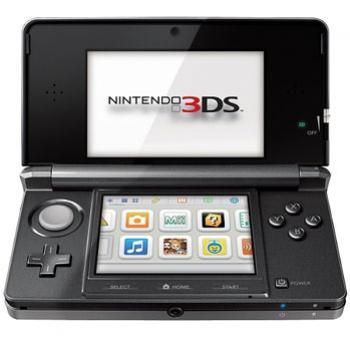 consola de jogos Nintendo 3DS sem vidros 3d preto